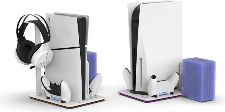 Actual product image Maxx Tech PS5 DLX LED Mult-Functional Stand for all PS5 consoles (PS5)