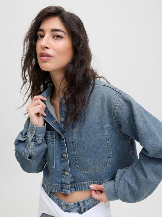 Immagine prodotto JJXX Normal geschnitten Hemdkragen Tief angesetzte Schulter Jeanshemd Jeanshemd (XS)