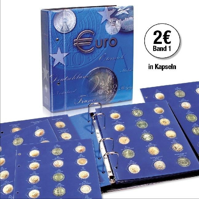 Produktbild Schwäbische Albumfabrik 2-Euromünzen-Sammelalbum Topset, für alle 2 Euro-Münzen in Kapseln, 2004-2013 (235 x 160 mm)