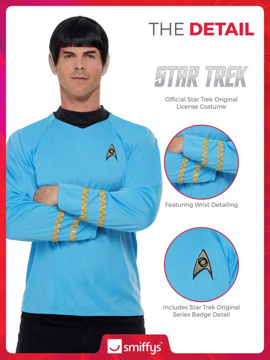 Produktbild Smiffys Star Trek: Uniform Medical - Wissenschaft / Medizin (S)