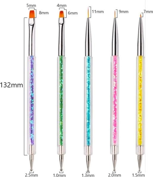 Nagellack24 Set di pennelli e punte (Set, Multicolore)