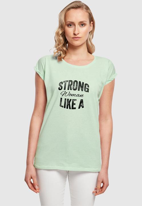 Actual product image Merchcode Ladies WD - Strong Like A Woman Extended Shoulder Tee - 113565 (S)