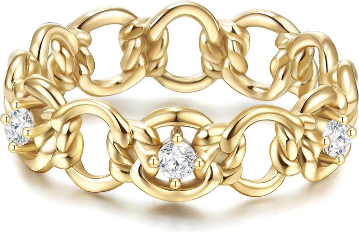Glanzstücke München Damen Sterling Silber Zirkonia gelbgold - 24463