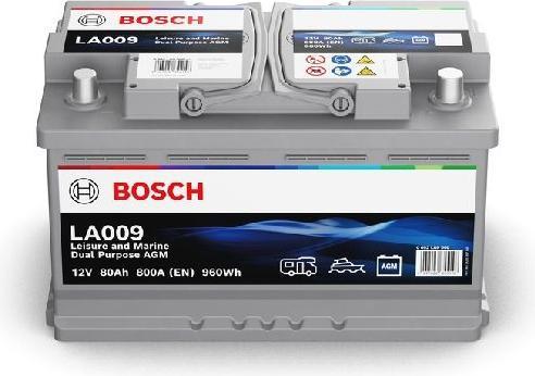 Produktbild Bosch Automotive AGM Versorgungsbatterie LA010 12V 80Ah 800A (12 V, 80 Ah, 800 A)