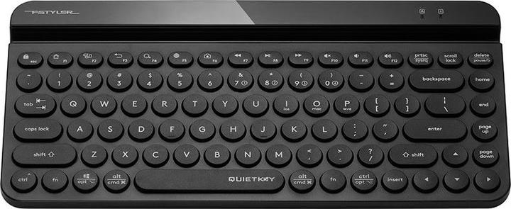 Actual product image A4Tech Wireless Keyboard FSTYLER FBK30 Black 2.4GHz+BT (Silent) (Eng. Int., Wireless)