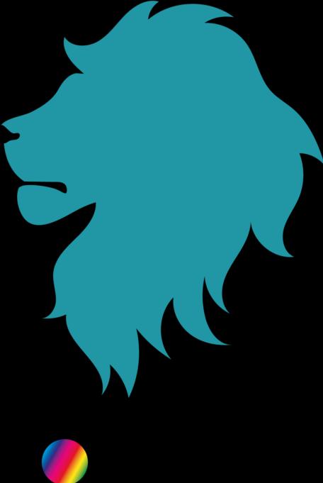 Produktbild Bügelbilder Bügelbild Löwenkopf Silhouette