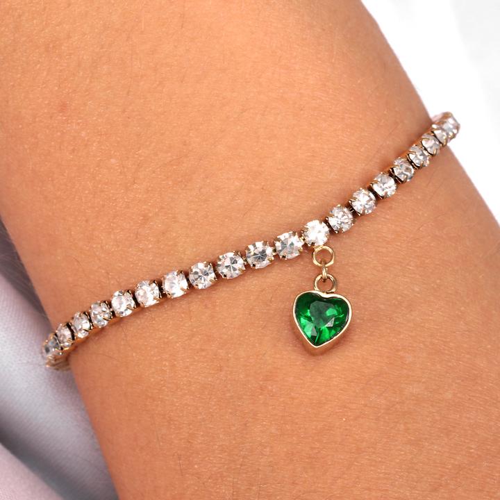 Immagine prodotto La Petite Story Bracciale Tennis Love Heart (16 cm, Acciaio inossidabile)