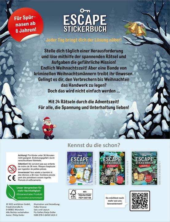 Produktbild Escape-Stickerbuch