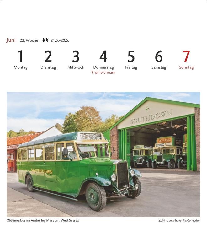 Actual product image Harenberg England Sehnsuchtskalender 2026 - Wochenkalender mit 53 Postkarten (German)