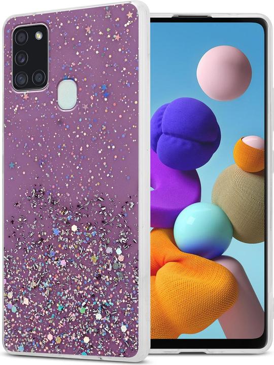Violet avec paillettes