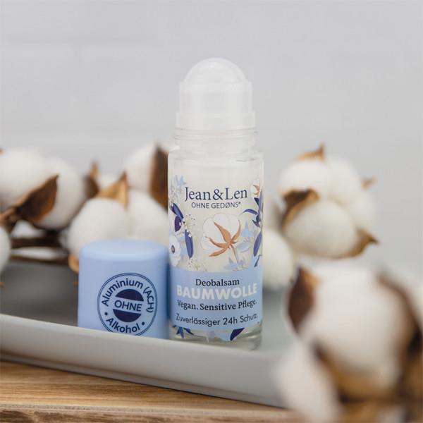 Actual product image Jean & Len Cotton, Deodorant, 50 ml (Roll-on, 50 ml)