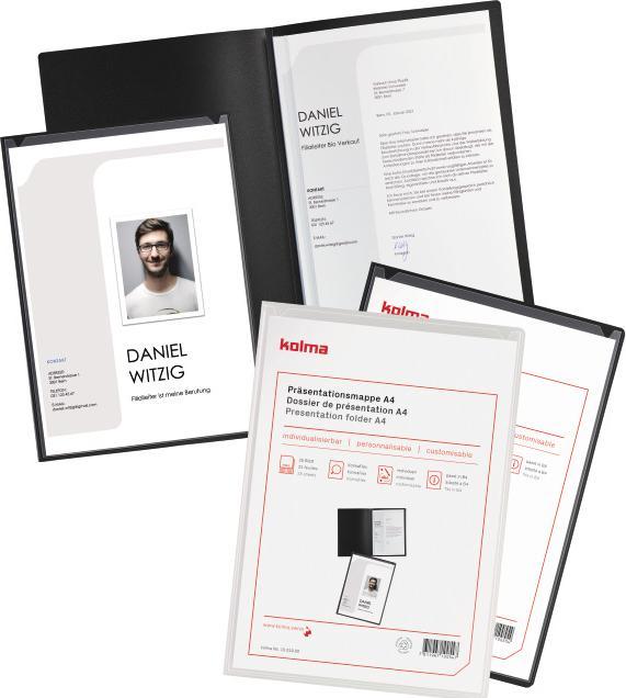 Image du produit Kolma Dossier de présentation Vario A4 pince 2 parties anthracite (A4, 1 x)