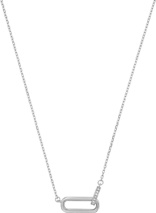 Amor Halsschmuck für Damen, 925 Sterling Silber, Zirkonia synth. (Silber 925)