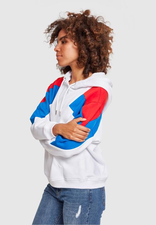 Immagine prodotto Urban Classics Felpa con cappuccio oversize 3-Tone Block da donna (XXL)