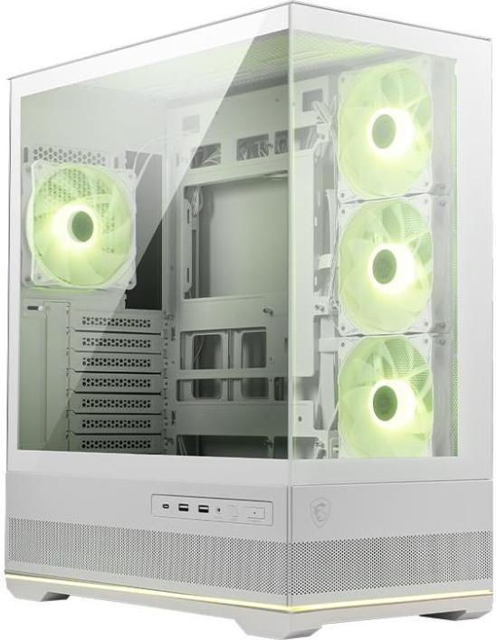 Produktbild MSI GEH Midi MAG PANO 110R PZ WHITE (ATX, mATX, Mini-ITX)