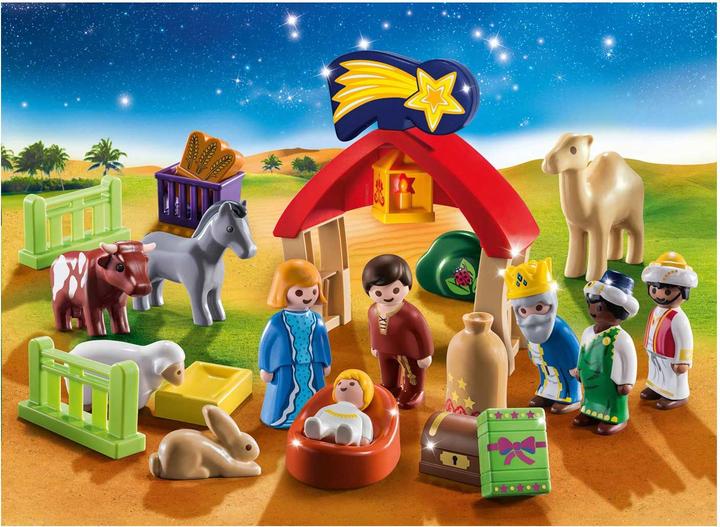Produktbild Playmobil 1.2.3. Krippe (711410, Playmobil 1.2.3)