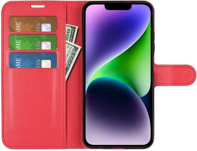 Actual product image MU Classic Litchi Leather Bookcover Series (Apple iPhone 15)