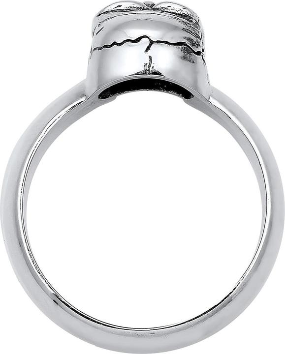 Immagine prodotto Kuzzoi Anello Uomo Signet Ring Teschio Ossidato Argento 925 (64, 925 Argento)