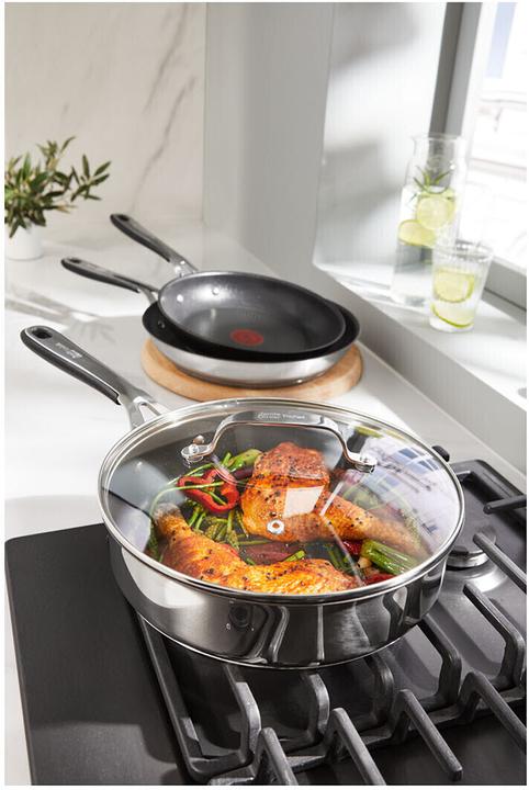 Actual product image Tefal Jamie Oliver Kitchen Essentials braising pan (25 cm, Casserole + Stewpot, Stainless steel)