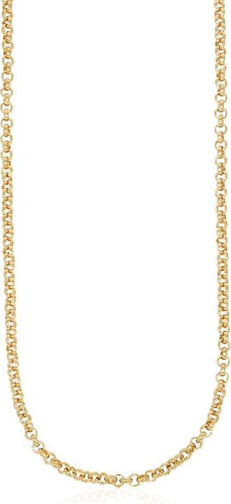 Immagine prodotto Xen Collana cimelio lunga 42-45 cm in argento 925 placcato oro giallo (Argento 925, 42 - 45 cm)