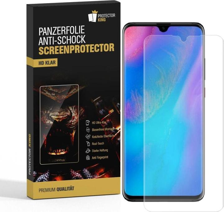 Produktbild Protectorking 2x Panzerfolie Anti-Shock HD Klar (2 Stück, Huawei P30)