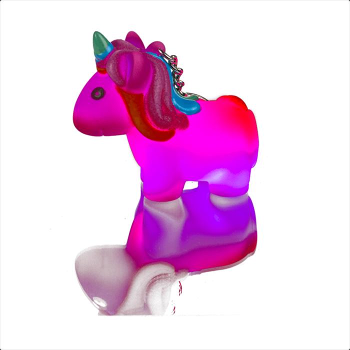 Actual product image Out of the blue ootb - Metal key ring, unicorn, with LED