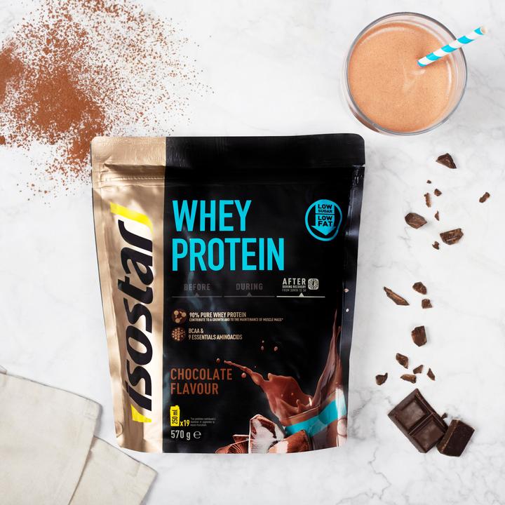 Produktbild Isostar Pulver Whey (Schokolade, 1 Stk., 570 g)