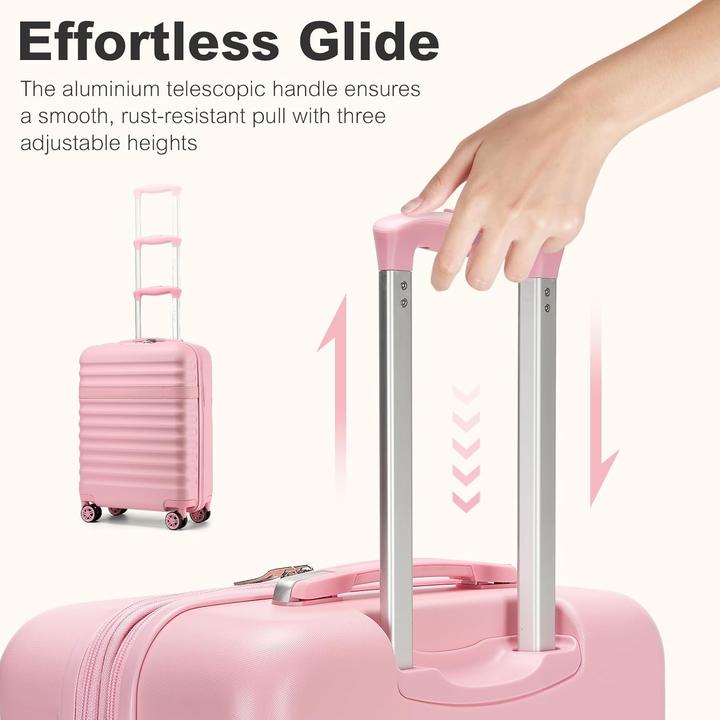 Produktbild Kono 3-teiliges Hartschalenkoffer-Set mit TSA-Schloss (108 l, Handgepäck (bis 50l), M (50 - 90l), L (90 - 115l))