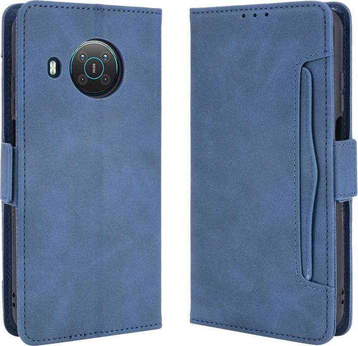 Productafbeelding Cover-Discount Nokia X20 - Hoesje met veel kaartsleuven blauw (Nokia X20)