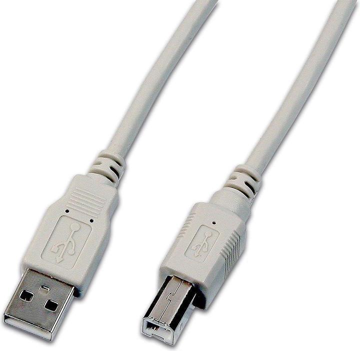 Actual product image Wirewin USB A-B mm Gr (1 m, USB 2.0)