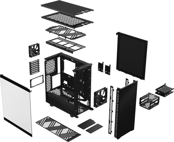 Produktbild Fractal Define 7 Compact Black TG Dark (ATX, mATX, Mini-ITX)