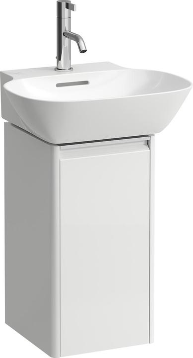 Actual product image Laufen Base for Ino vanity unit, 1 door, hinge left, handle aluminium anodized, for WT H815301, H403
