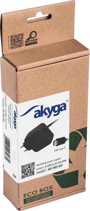 Immagine prodotto Akyga Alimentazione del notebook (45 W)