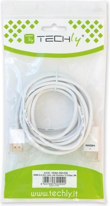 Actual product image Techly HDMI (Typ A) — HDMI (Typ A) (3 m, HDMI)