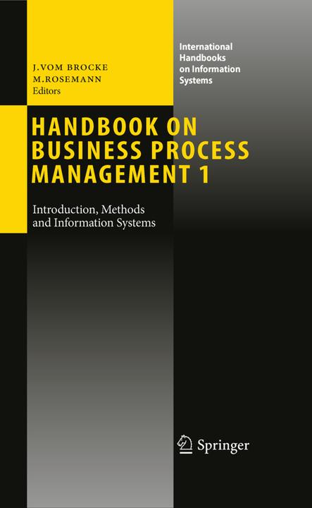 Produktbild Handbook on Business Process Management 1 (Michael Rosemann, Jan vom Brocke, 2012)