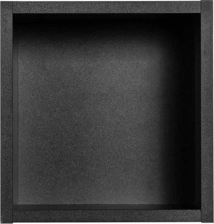 Actual product image En.Casa Bathroom shelf Newport 27x25x21 cm black (27 x 25 x 21 cm)