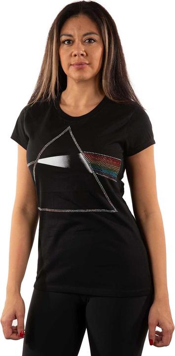 Immagine prodotto Music Brand Maglietta Donna/Ladies Dark Side Of The Moon impreziosita (S)