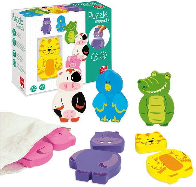 Actual product image Goula Puzzle Animals magnetic (12 pieces)