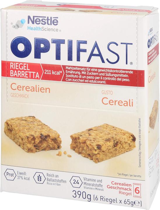 Actual product image Optifast Cereal bar (6 pcs., 390 g)