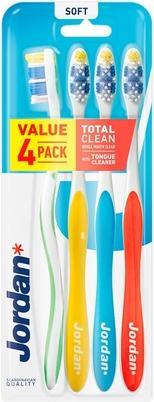 Actual product image Jordan Total Clean Toothbrush Soft 4Pcs. (Soft, 4 x)