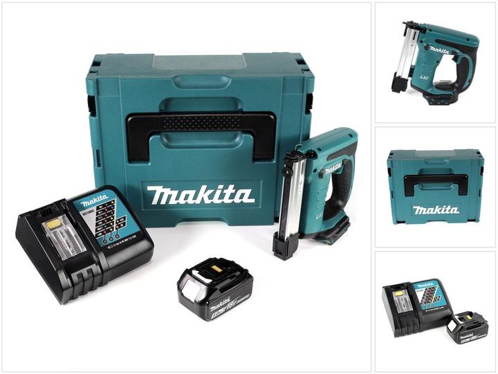 Image du produit Makita DST 221 RT1J Agrafeuse sans fil 18 V Li-ion + 1x Batterie BL 1850 B 5,0 Ah Li-ion + Chargeur