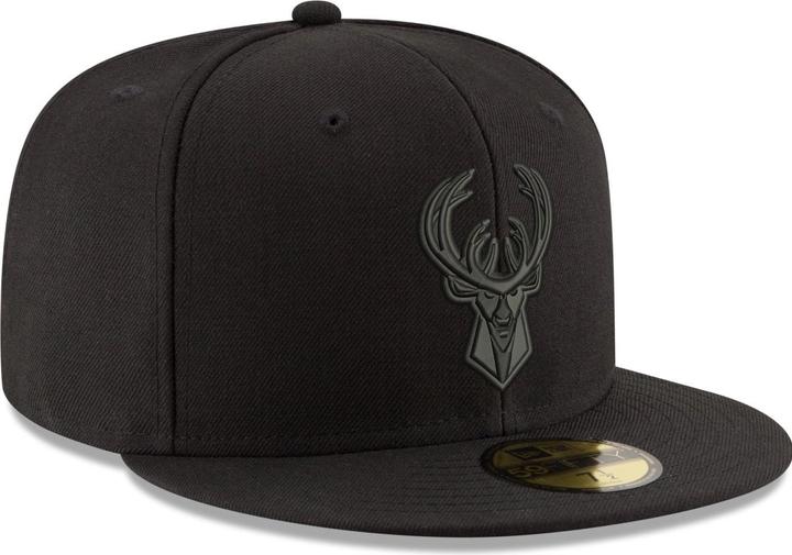 Actual product image New Era 59Fifty Cap - NBA BLACK Milwaukee Bucks - 7 (7)