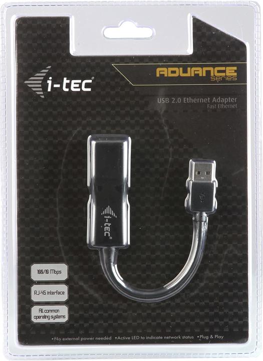 Produktbild i-tec USB 2.0 zu (USB, RJ45 (1x))