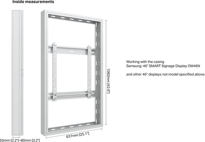 Image du produit Multibrackets High Brightness Monitor Rahmen, 46"/9344