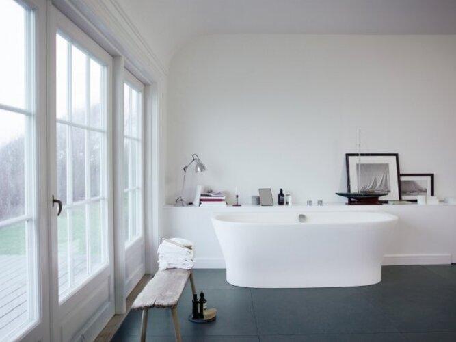 Produktbild Duravit Badewanne CAPE COD 1900x900mm 1 Rückenschräge Vorwand weiss (205 l, 190 cm, 90 cm)