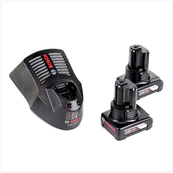 Actual product image Bosch Professional GLI 12V-300 Battery Lamp + 2x GBA 12V 4.0 Ah Battery + GAL 1230 Charger (300 lm)