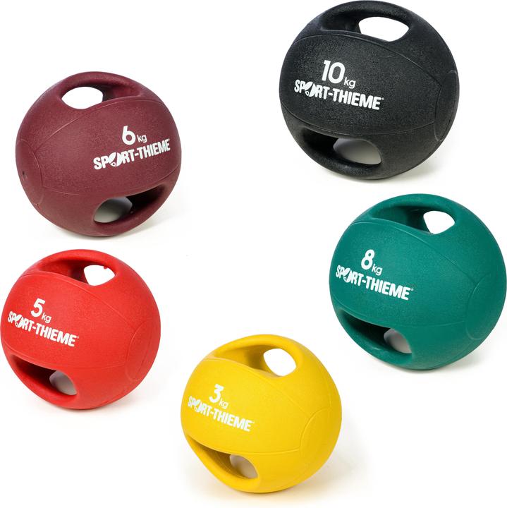 Actual product image Sport-Thieme Medicine ball with handle (10 kg, 280 mm)