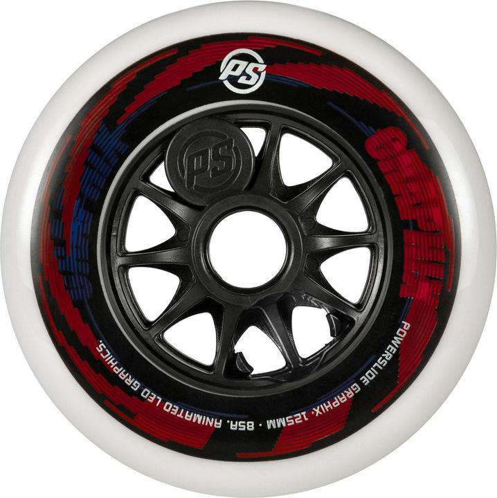 Produktbild Powerslide Skateboard Wheels Graphix Without LED 2023 (125 mm, 85A)