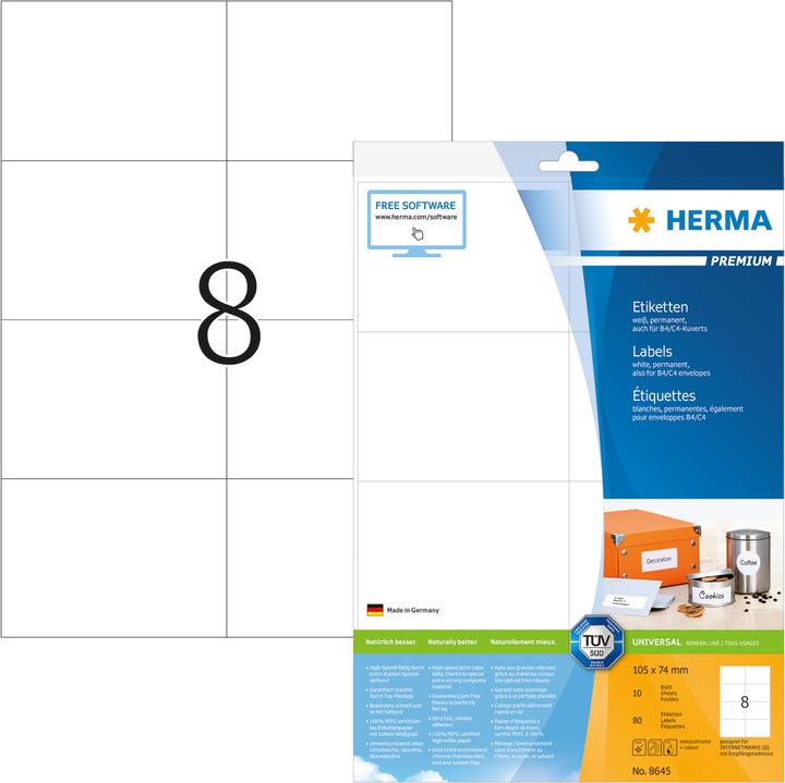 Actual product image HERMA Universal labels A4