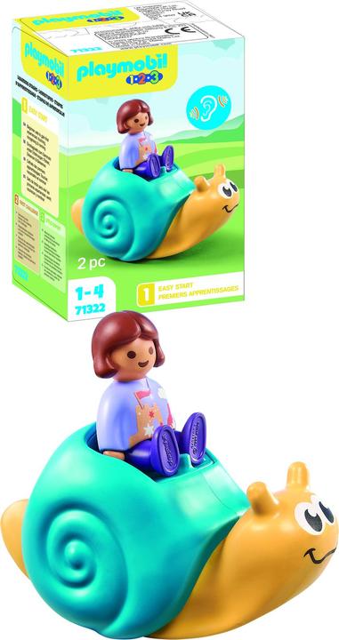 Produktbild Playmobil 1.2.3: Schaukelschnecke mit Rasselfunktion (71322)
